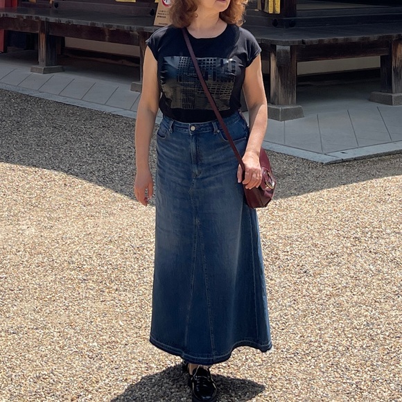 GU Dresses & Skirts - Maxi denim shirt